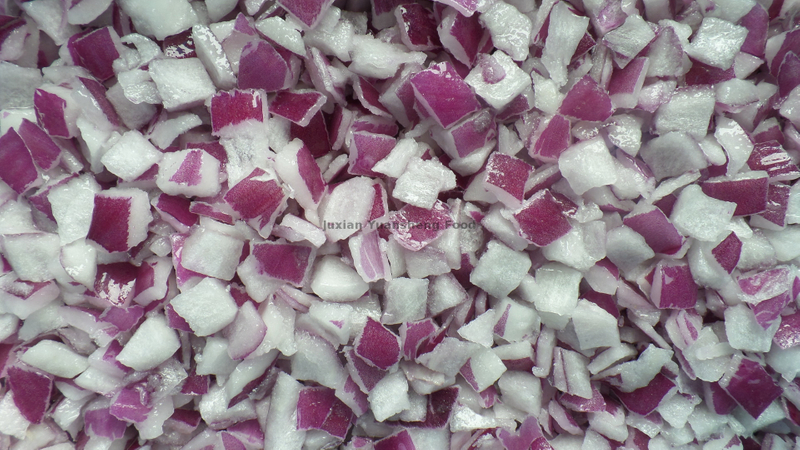  Grade A Frozen Red Onion Diced 10MM Slightly Sweet