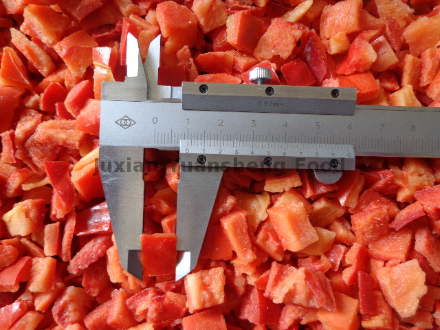 100% Nature Frozen Red Bell Pepper Diced with BRC Certification