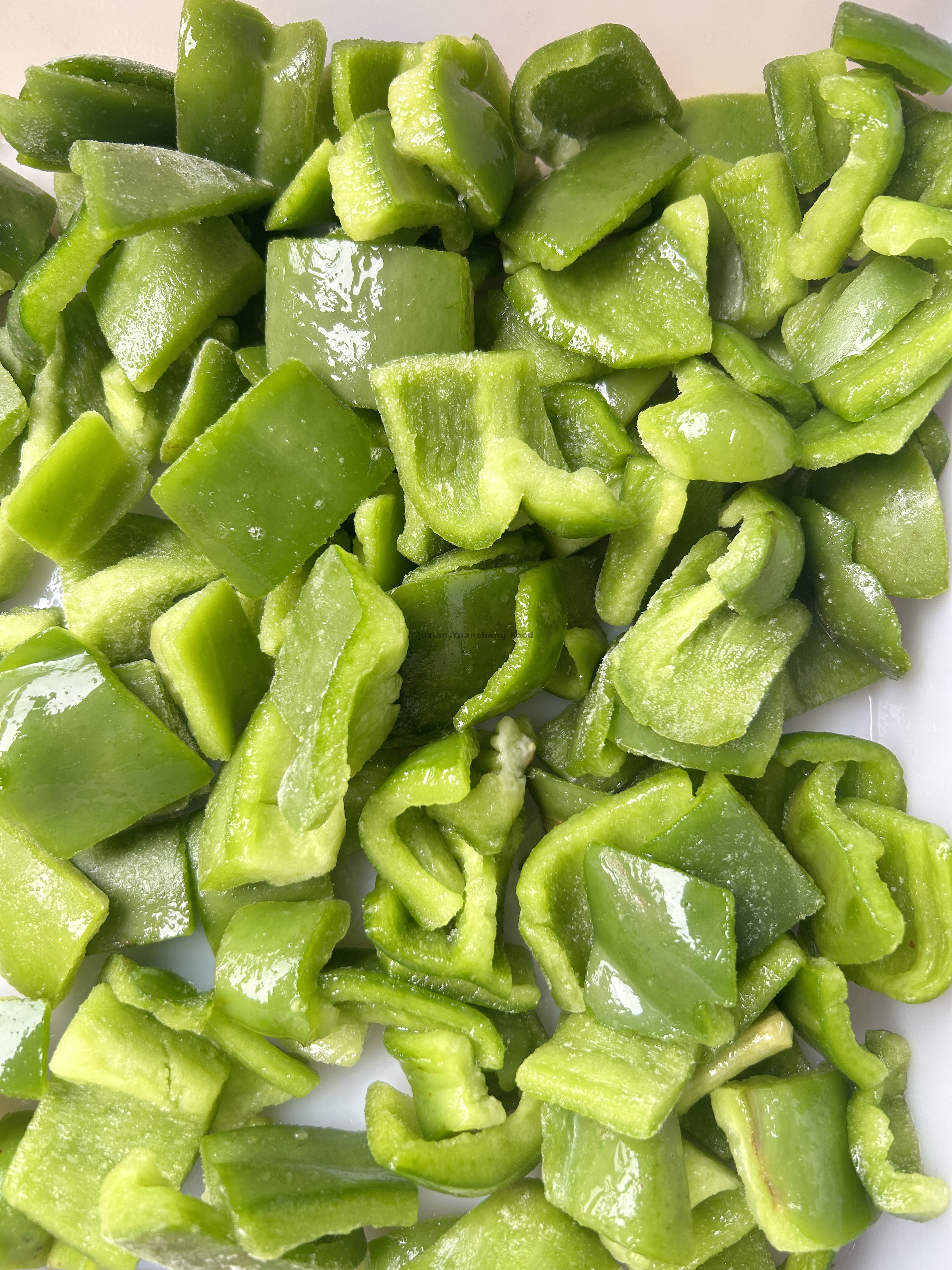 Non-GMO Frozen Green Bell Pepper Chunk with High Vitamin Content 