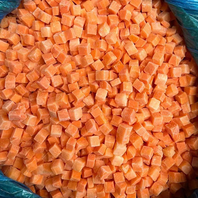 Simply Nature Non-GMO Frozen Diced Carrot 10MM Easy Storage And Use