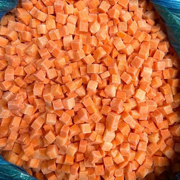 Simply Nature Non-GMO Frozen Diced Carrot 10MM Easy Storage And Use