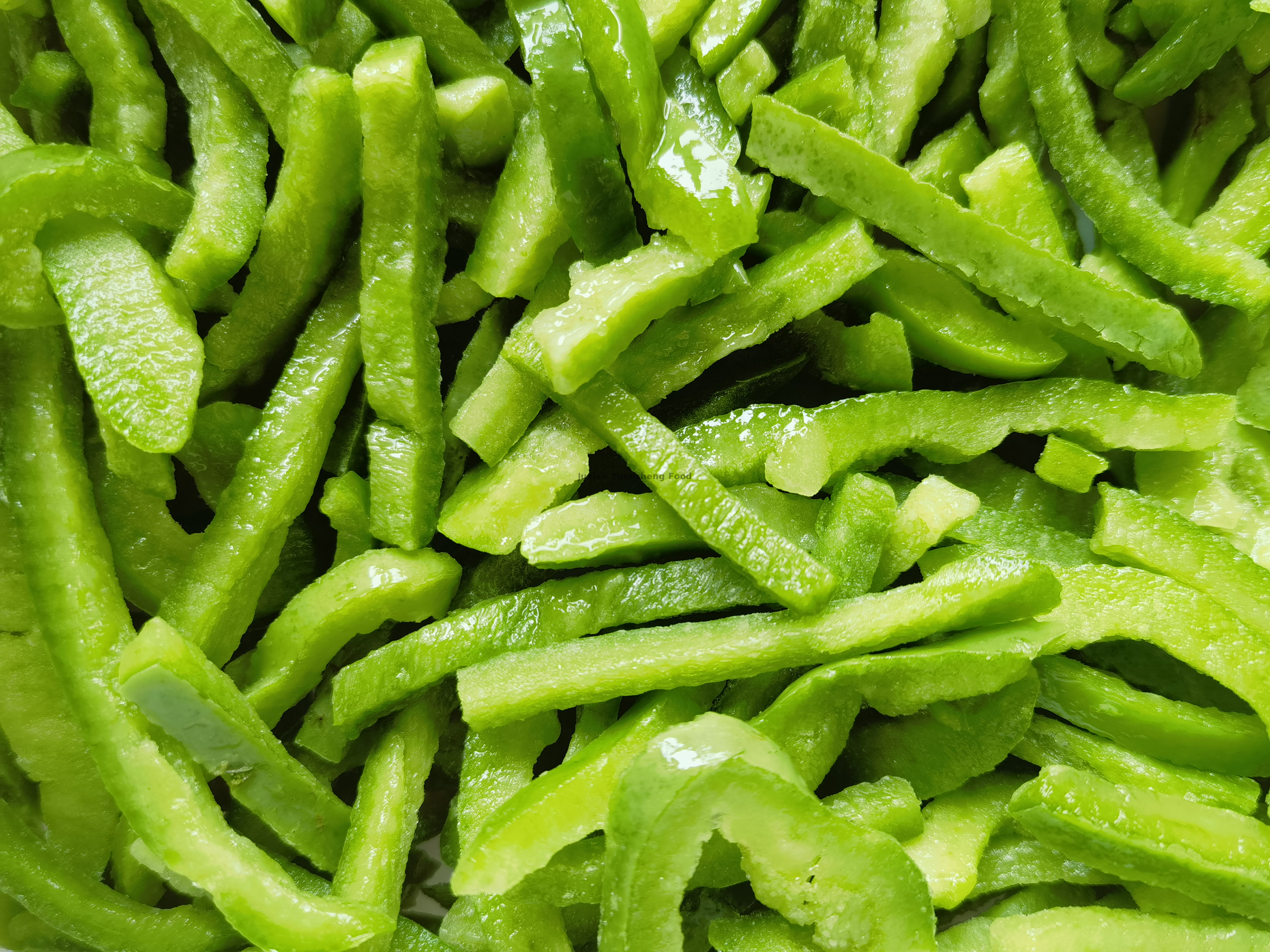 Frozen Green Bell Pepper Slice NON-GME Picked at Peak of Freshness