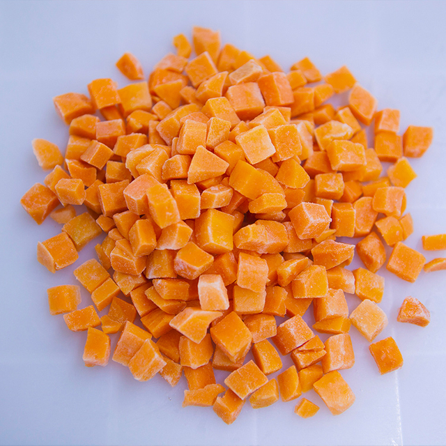  100% Natural Frozen Carrot Dice with High Quality BRC Certification