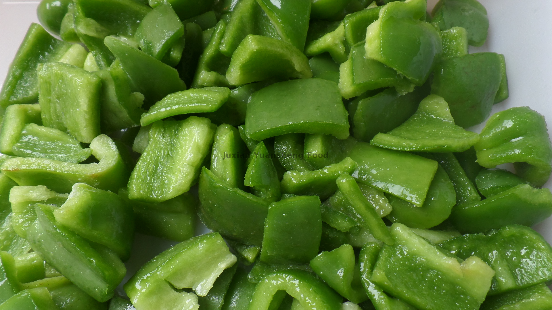 Non-GMO Frozen Green Bell Pepper Chunk with High Vitamin Content 