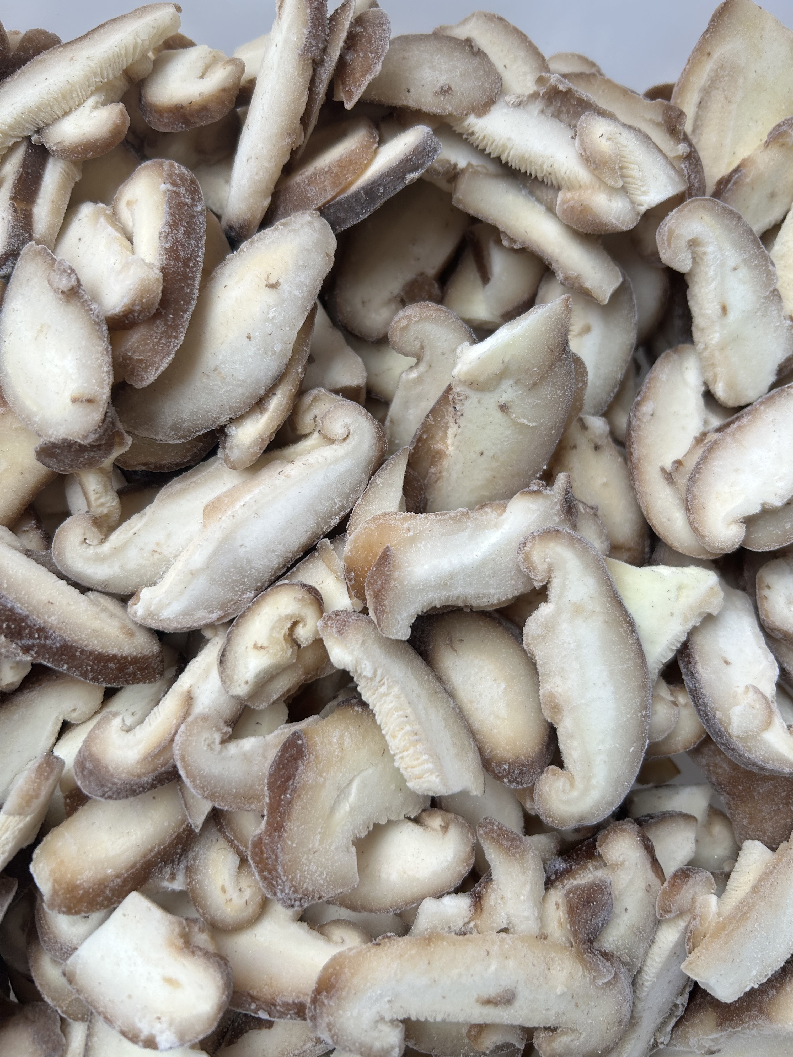 100% Natural Frozen Shiitake Mushroom Strips Rich in Nutrients